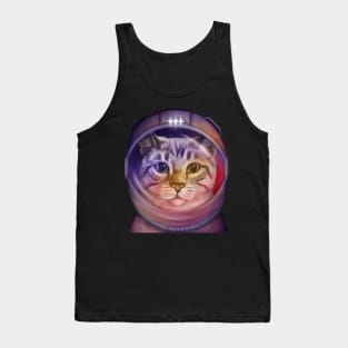 Astronaut Cat in space Tank Top